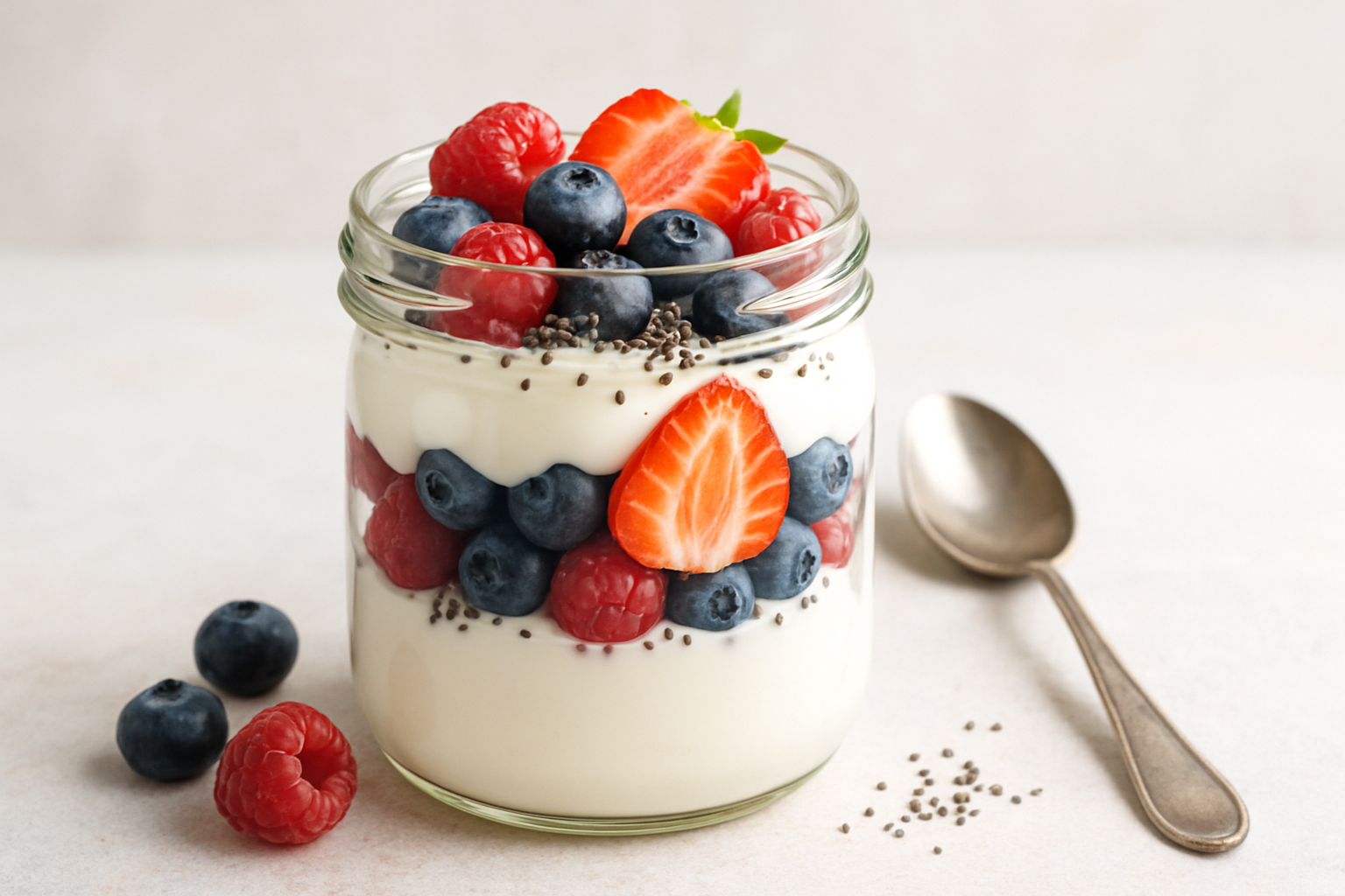 Berry Chia Yogurt Parfait – Antioxidant-Packed Pain Relief